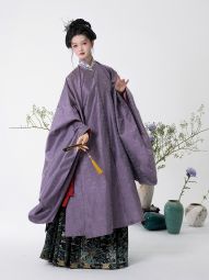 半生罗裳 琉璃 明制汉服女立领斜襟长衫晚明暗纹纱绣花-淘宝网 主图 003.jpg