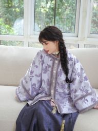小昭君｜ 超绝双色昭君袄 汉服仿漳缎圆领对襟披袄拜年外套保暖-淘宝网 主图 003.jpg