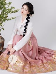 燕云织造【棠溪鹿鸣】飞机袖上衣织金马面裙原创新中式汉服女-淘宝网 主图 001.jpg