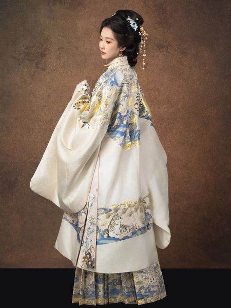 File:燕云织造【白虎啸竹】织金仿妆花立领斜襟长袄织金马面裙套装-淘宝网 主图 004.jpg