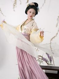 踏云馆汉服春款醋酸绣花飞机袖短衫叠穿短褙心抽褶裙套装 (芊桐)-淘宝网 主图 001.jpg