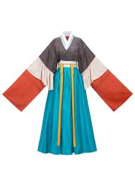花朝记｜典藏｜复晋花月赋｜其一 斓｜晋制汉服荷叶边半袖破裙-淘宝网 主图 005.jpg