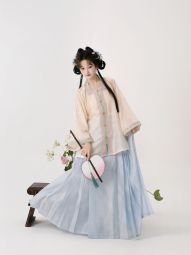 【预】吉元裳织 《云清》明制方领半袖汉服撞色拼色天丝上衣春夏-淘宝网 主图 003.jpg