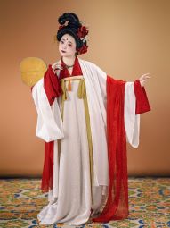 【佳期阁】【素心】晚唐风格齐胸衫裙披衫红白蓝经典春秋款汉服-淘宝网 主图 002.jpg