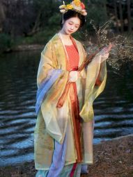 金釵記 煙霞 原創宋製鐵拐長衫天絲飛機袖百迭裙-淘寶網 主圖 001.jpg