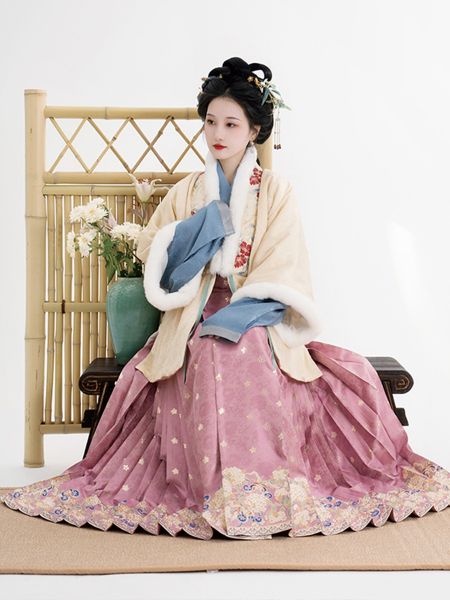 File:踏云馆汉服冬款真丝湖绫獭兔毛合领对交弓袋袖袄马面裙套装 芷柔-淘宝网 主图 003.jpg