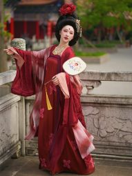 【佳期阁】【花谜】五周年店庆晚唐供养人风格齐胸衫裙披衫-淘宝网 主图 002.jpg