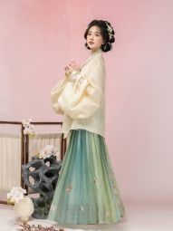 燕云织造【桃涧春】明制天丝对穿交织金绣花马面裙汉服套装-淘宝网 主图 004.jpg