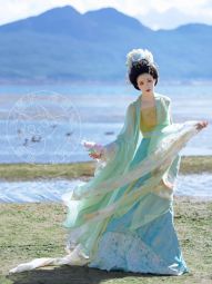 琴挑五代【花月夜】晚唐簪花仕女图复原大袖衫-淘宝网 主图 005.jpg