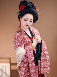 【佳期阁】【红花天丝棉阔袖衫】唐制汉服法门寺披衫大放量春款-淘宝网 主图 001.jpg