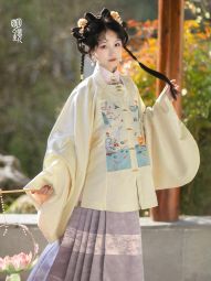 明鏡華服【有狸貓】明制漢服女春季方領補琵琶袖刺繡 半袖補服-淘寶網 主圖 001.jpg