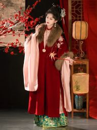 半生罗裳 幽篁裘衣 汉服女冬季可拆真貉子毛领加绒保暖风披风-淘宝网 主图 005.jpg