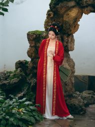 【山海明光】【不可追】现货宋制汉服歌乐长褙子仿黄昇吊带百迭裙-淘宝网 主图 001.jpg
