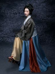 花朝记｜典藏｜复晋花月赋｜其四 玄｜晋制汉服单襦破裙交窬裙-淘宝网 主图 001.jpg