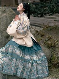风间林【待归】蛇年汉服明制云肩通袖交领仿妆花织金马面裙国风-淘宝网 主图 005.jpg