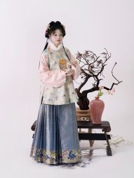 踏云馆汉服明制冬季圆领比甲织金马面裙套装 (昕瑶)-淘宝网 主图 004.jpg