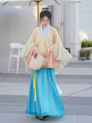 花朝记｜复晋系列｜晋制汉服垂顺版｜风吟｜晋制单襦半袖穿孔破裙-淘宝网 主图 003.jpg