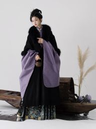 半生罗裳 幽篁裘衣 汉服披风女冬季可拆真貉子毛领加绒保暖-淘宝网 主图 001.jpg