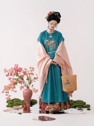 半生罗裳 柿柿如意 汉服女明制晚明绣花比甲原创正品春夏新品-淘宝网 主图 001.jpg