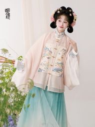 明镜华服【鱼游春水】新中式汉服2024新款马面裙套装成人古装女夏-淘宝网 主图 004.jpg
