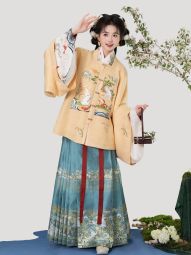 燕云织造【卯兔秋声】明制方领兔子补服交领马面裙秋原创汉服女-淘宝网 主图 004.jpg