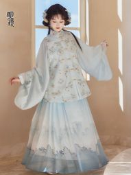 明镜华服【月影纱复刻】原创明制汉服马面裙成人套装2025比甲夏季-淘宝网 主图 005.jpg