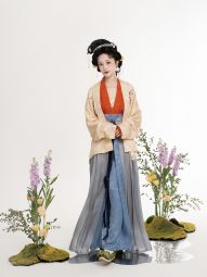 踏云馆汉服宋制春款真丝飞机袖袄三经罗短衫三裥裙套装 燕归-淘宝网 主图 003.jpg