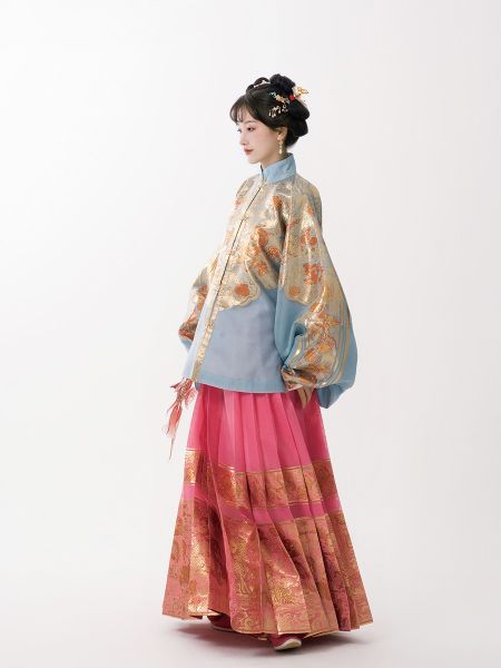 File:风间林【妙泽】夏季原创汉服国风仿妆花织金立领云肩短袄马面裙女-淘宝网 主图 003.jpg