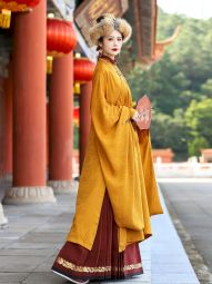 襦一坊丨忆金陵 明立领斜襟长衫销金香云纱马面裘衣秋冬汉服-淘宝网 主图 005.jpg