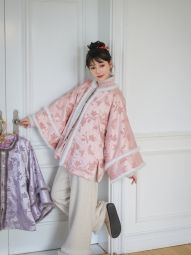小昭君｜ 超绝双色昭君袄 汉服仿漳缎圆领对襟披袄拜年外套保暖-淘宝网 主图 005.jpg