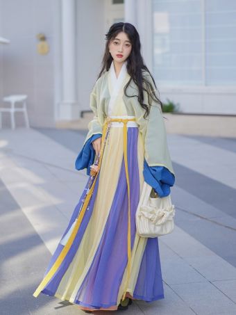 花朝记｜复晋系列｜晋制汉服垂顺版｜星尘｜晋制单襦穿孔交窬裙-淘宝网 主图 001.jpg