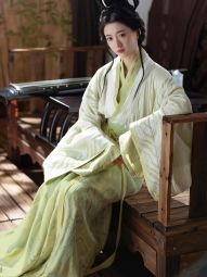 【乔织】-修竹-汉晋系列-交领襦交窬裙魏晋复原绿色汉服女-淘宝网 主图 002.jpg